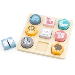 Dřevěná Vkládací puzzle Viga Zoo