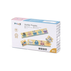 Dřevěné puzzle s čísly Viga