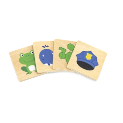 Dřevěné puzzle Barvy Viga