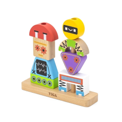 Dřevěné kostky Viga Robot