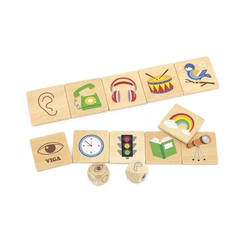 Dřevěné puzzle Smysly Viga