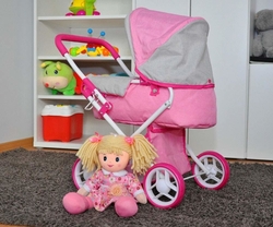 Dětský kočárek pro panenky Milly Mally Alice Prestige Pink