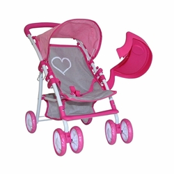Dětský sportovní kočárek pro panenky Milly Mally Kate Prestige Pink