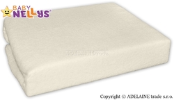 Nepromokavé prostěradlo do postýlky 120x60cm - smetanové, Baby Nellys 