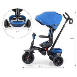 Dětská tříkolka 6v1 Milly Mally Stanley navy-black