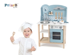 Dětská dřevěná kuchyňka Viga Modrá
