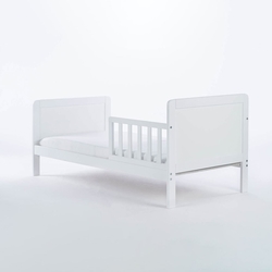 Dětská postel se zábranou Drewex Olek 140x70 cm bílá