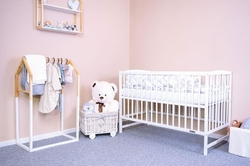 Dětská postýlka New Baby LILLY se stahovací bočnicí bílá