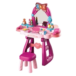 Dětský toaletní stolek s hudbou a židličkou BABY MIX