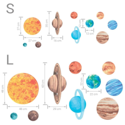 Samolepka na zeď Sluneční soustava S