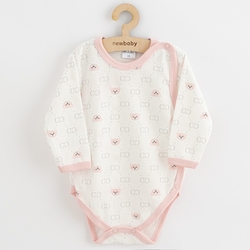 Kojenecké celorozepínací body New Baby Classic II Holka 3ks růžová