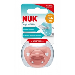 Šidítko NUK Signature 0-6m zeleno bílá