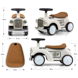 Dětské odrážedlo Baby Mix Retro béžové