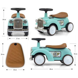 Dětské odrážedlo Baby Mix Retro mátové