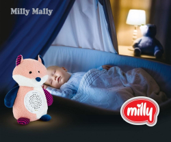 Plyšový usínáček liška s projektorem Milly Mally