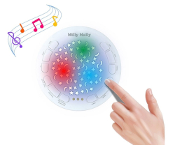 Plyšový usínáček ovečka s projektorem Milly Mally