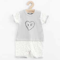 Kojenecký letní bavlněný overal New Baby Srdíčka