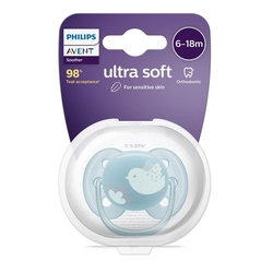 Šidítko Avent Ultrasoft Premium 6-18 m ptáček