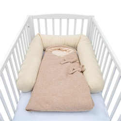 Mantinel do postýlky válec 3v1 New Baby Teddy krémový