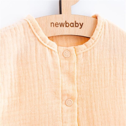 Kojenecký letní mušelínový overal New Baby Leny peach
