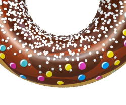 Dětský velký nafukovací kruh Bestway DONUT 107cm brown