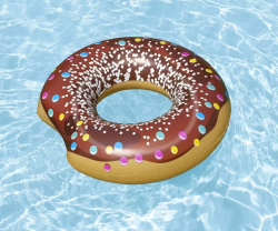 Dětský velký nafukovací kruh Bestway DONUT 107cm brown