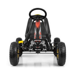 Dětská šlapací motokára Go-kart Milly Mally Thor černá