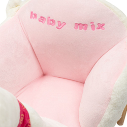 Houpací hračka s kolečky a melodií Baby Mix Labuť bílá