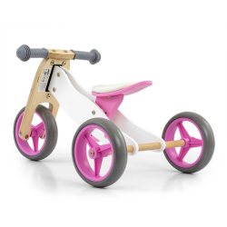 Dětské multifunkční odrážedlo kolo 2v1 Milly Mally JAKE Classic Pink