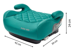 Autosedačka-podsedák BABY MIX HERO Plus ISOFIX I-SIZE grey
