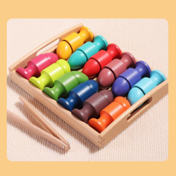 Dřevěná vkládačka vajíčka Montessori Baby Mix