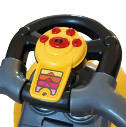 Dětské odrážedlo s vodící tyčí 3v1 Baby Mix Mega Car červené (poškozený obal)