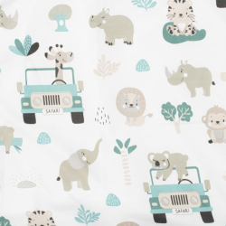 2-dílné ložní povlečení New Baby Safari II 90/120 cm mint