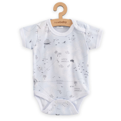 Kojenecké body s krátkým rukávem New Baby For Babies ocean