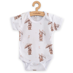 Kojenecké body s krátkým rukávem New Baby For Babies bunny