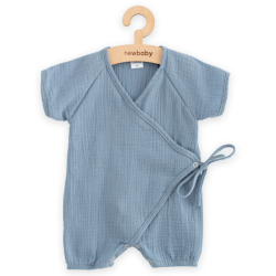 Kojenecký letní mušelínový overal New Baby blue