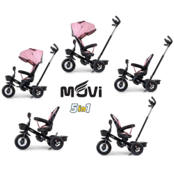 Dětská tříkolka Milly Mally Movi black-pink