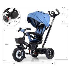 Dětská tříkolka Milly Mally Movi denim