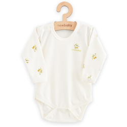 Kojenecké body s dlouhým rukávem z organické bavlny New Baby Olivy