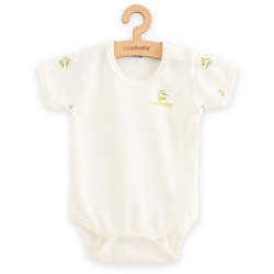 Kojenecké body s krátkým rukávem z organické bavlny New Baby Olivy