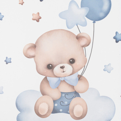 Přebalovací nástavec Baby Mix Medvídek 47x70cm modrý