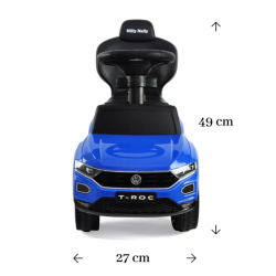 Odrážedlo s vodící tyčí VOLKSWAGEN T-ROC Milly Mally bílé (poškozený obal)