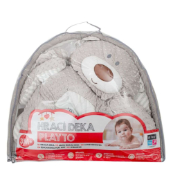 Luxusní hrací deka z minky s melodií PlayTo medvídek (poškozený obal)