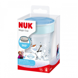 Dětský hrníček Mini Magic NUK 360° s víčkem Frozen Olaf 230 ml