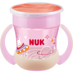 Dětský hrníček  Mini Magic NUK Cup Night 160 ml pink