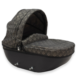 Luxusní dětský kočárek pro panenky New Baby COMFORT zlato černý