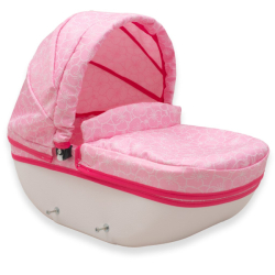 Luxusní dětský kočárek pro panenky New Baby COMFORT růžový