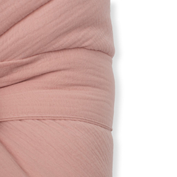 Mušelínová šněrovací zavinovačka New Baby old pink