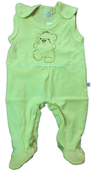 Dupačky kojenecké bavlna - MEDVÍDEK zelené 