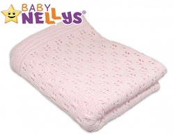 Háčkovaná dečka Baby Nellys ® - růžová